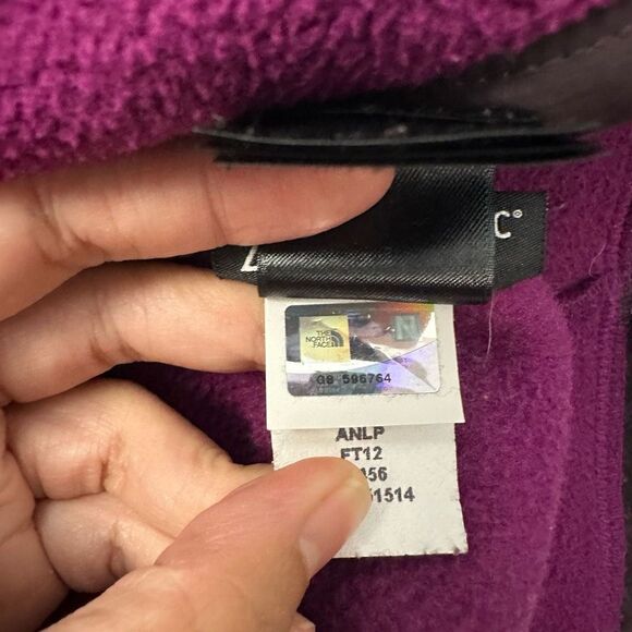 The North Face Women's Full Zip Fleece Jacket, Pink Purple colorblock size small - Picture 9 of 9